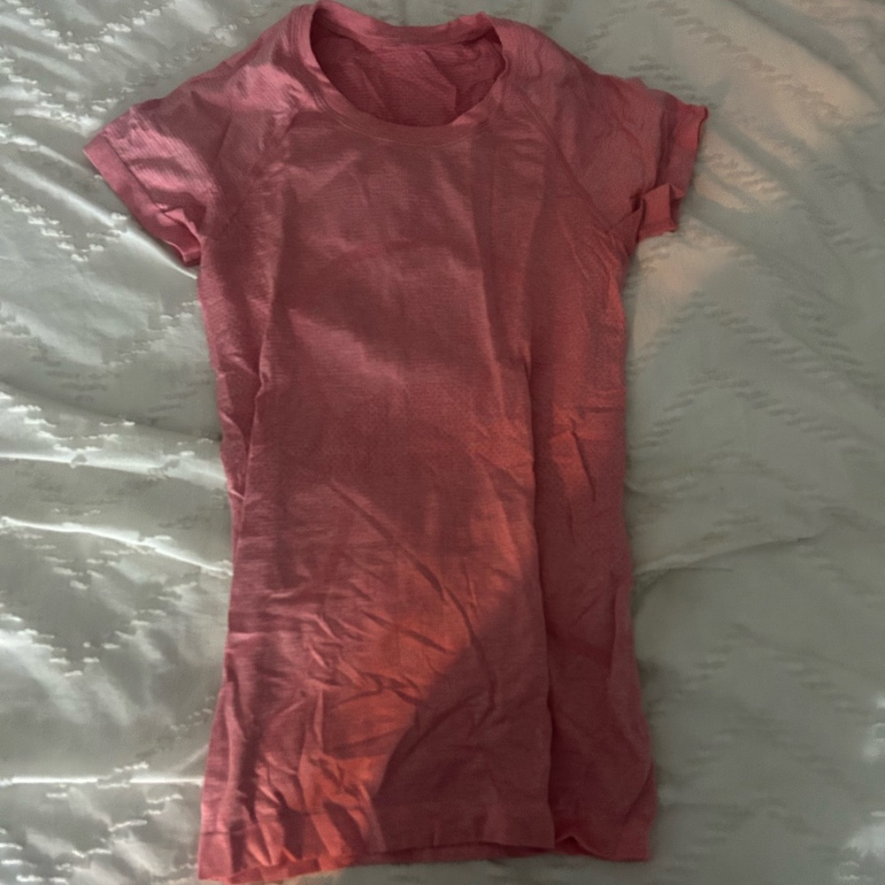 Pink Lululemon long sleeve